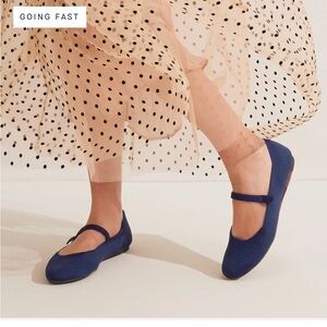 Rothy's Navy Mary Jane Flats